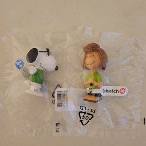 Schleich - Snoopy Joe Cool and Peppermint Patty - Set of Two - New